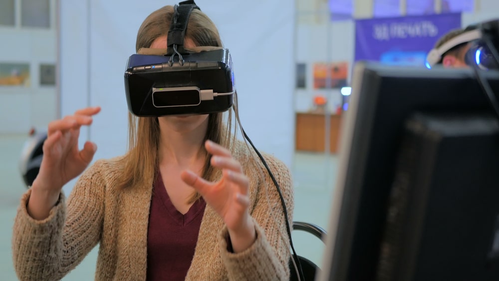 Virtual reality at a conference