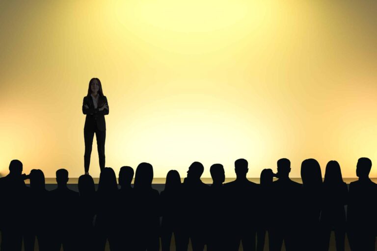 a person making a speech
