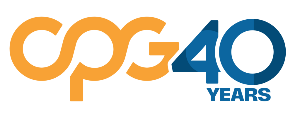 CPG 40 years logo