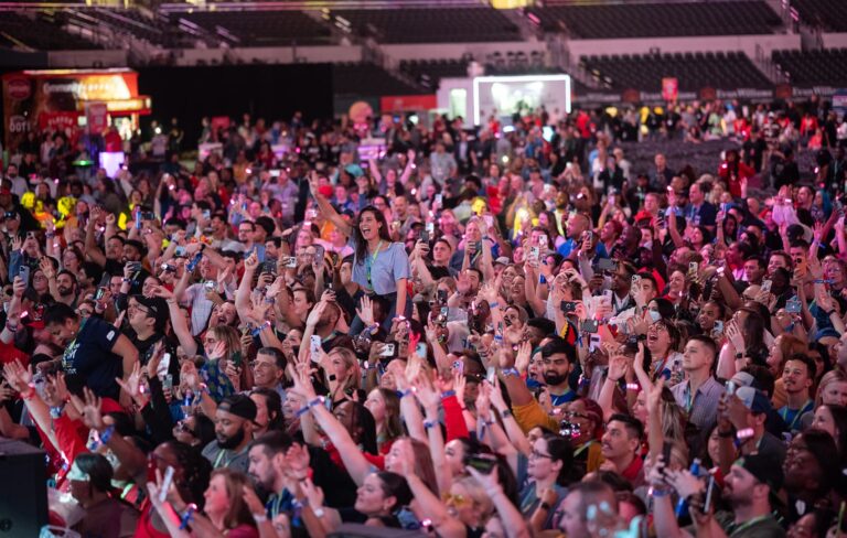 engaged attendees at a corporate event